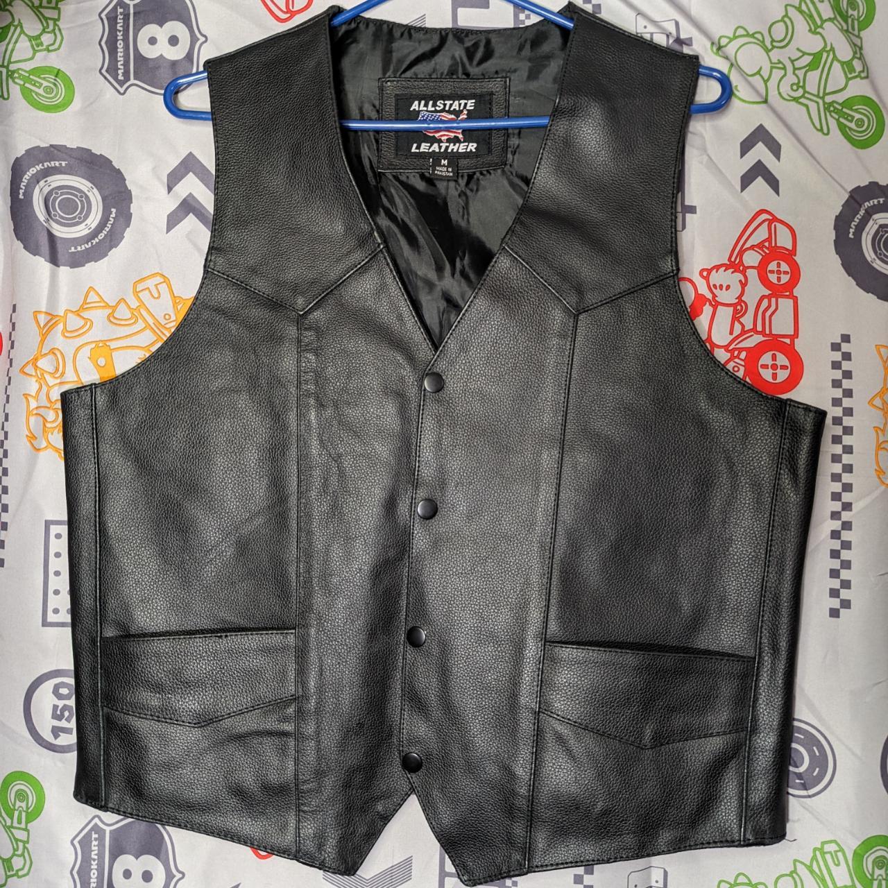 Allstate shop leather vest