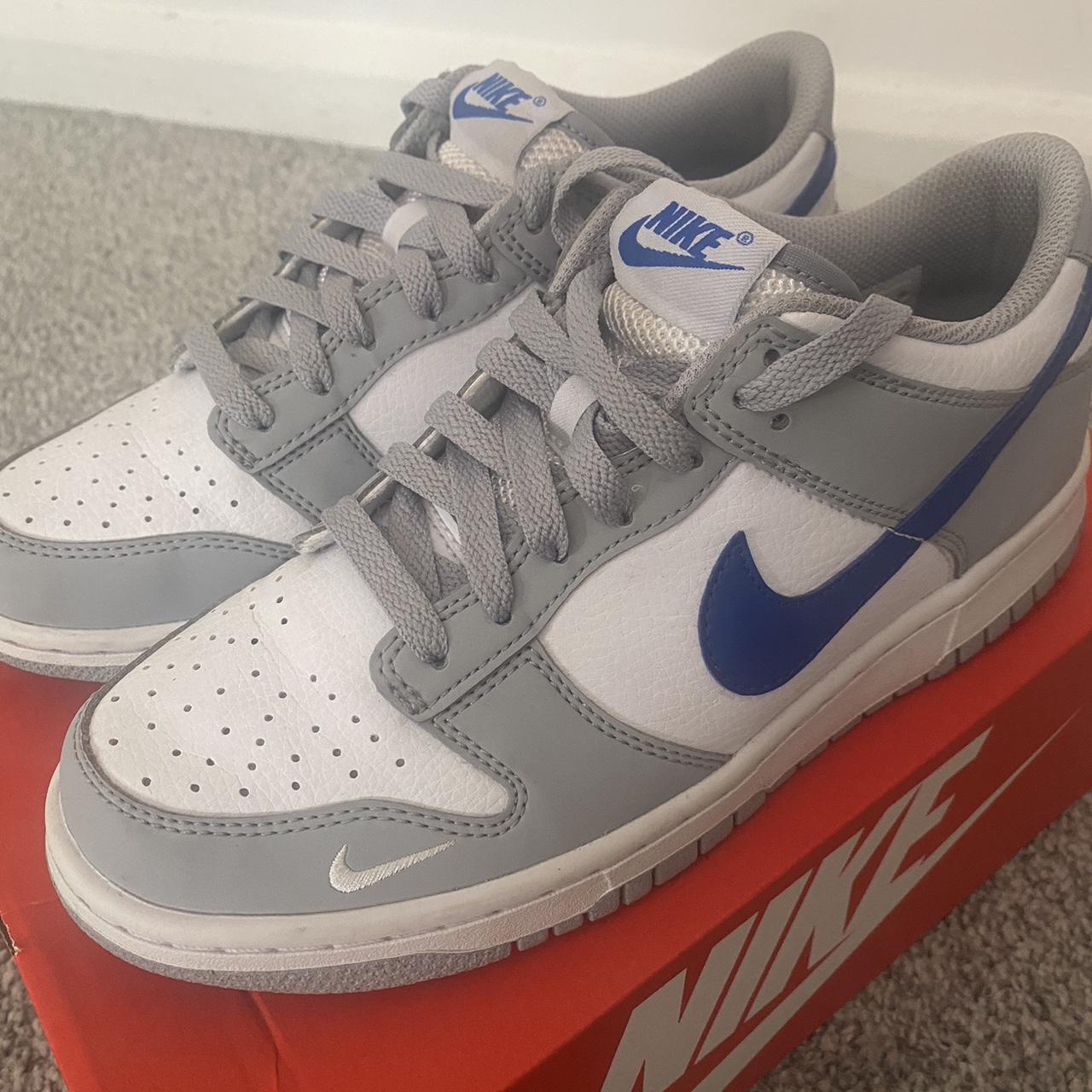 double nike check shoes