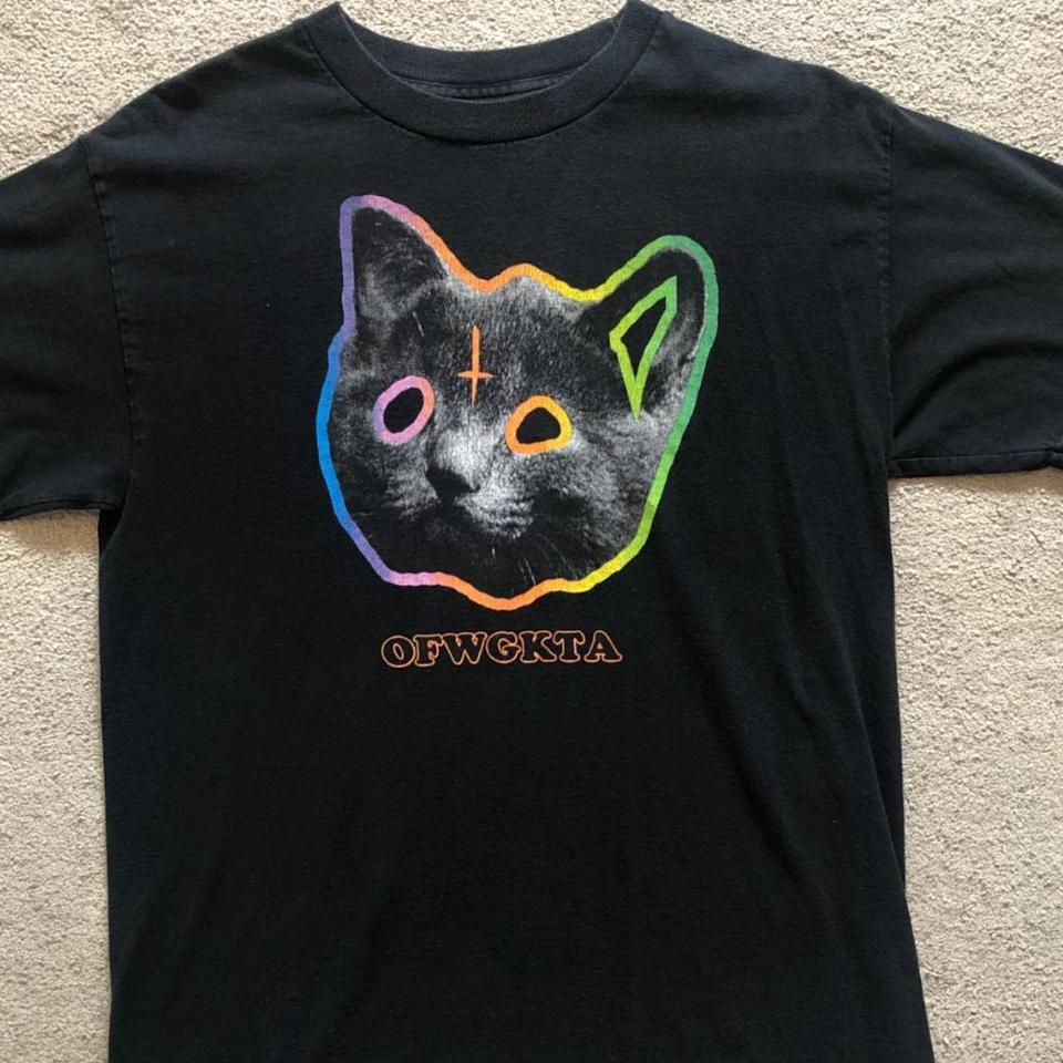 Golf Wang Tron Cat T Shirt Good condition Size. Depop