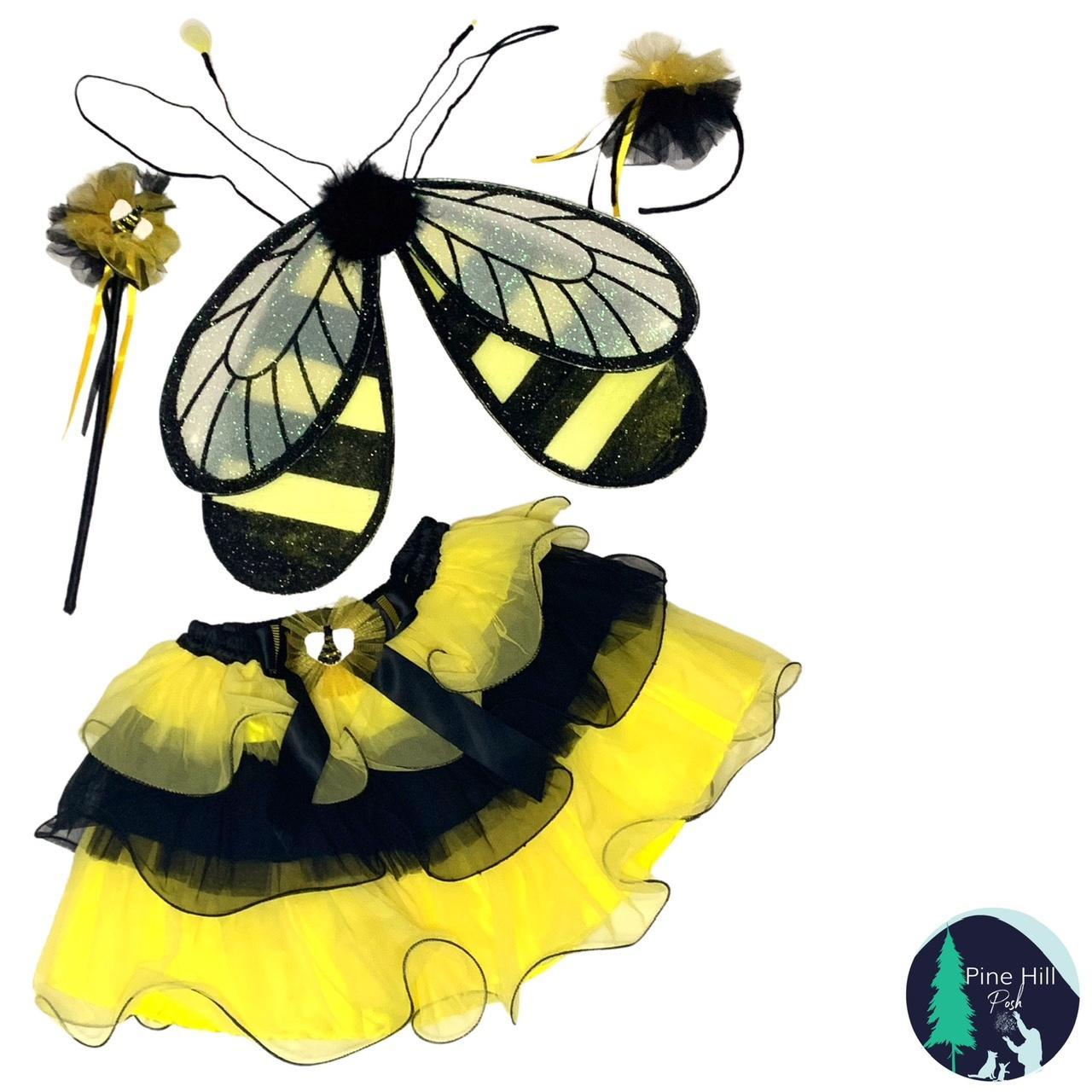 Just Pretend Bumble Bee Girls Costume Bee Skirt... - Depop