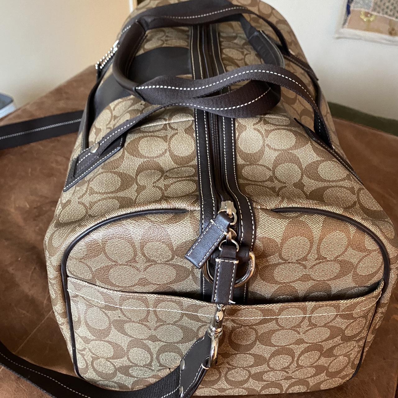 Coach travel bag in great condition! Leather strap... Depop