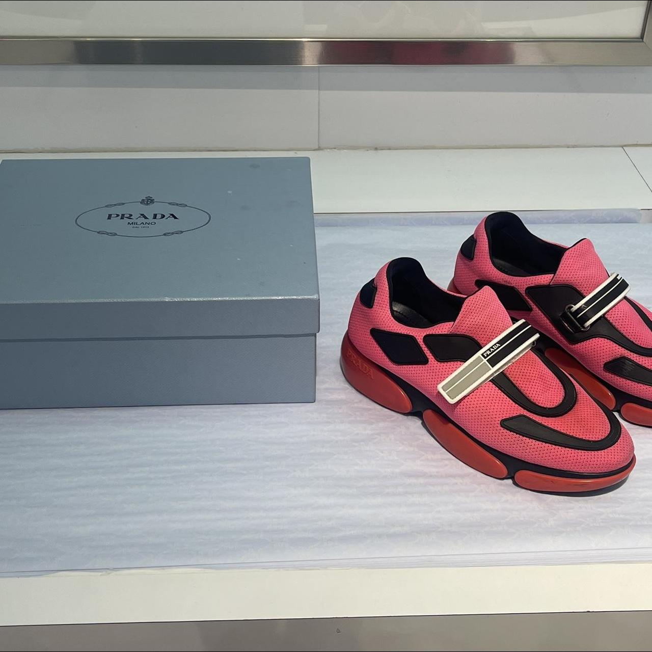 Pink 2024 prada trainers