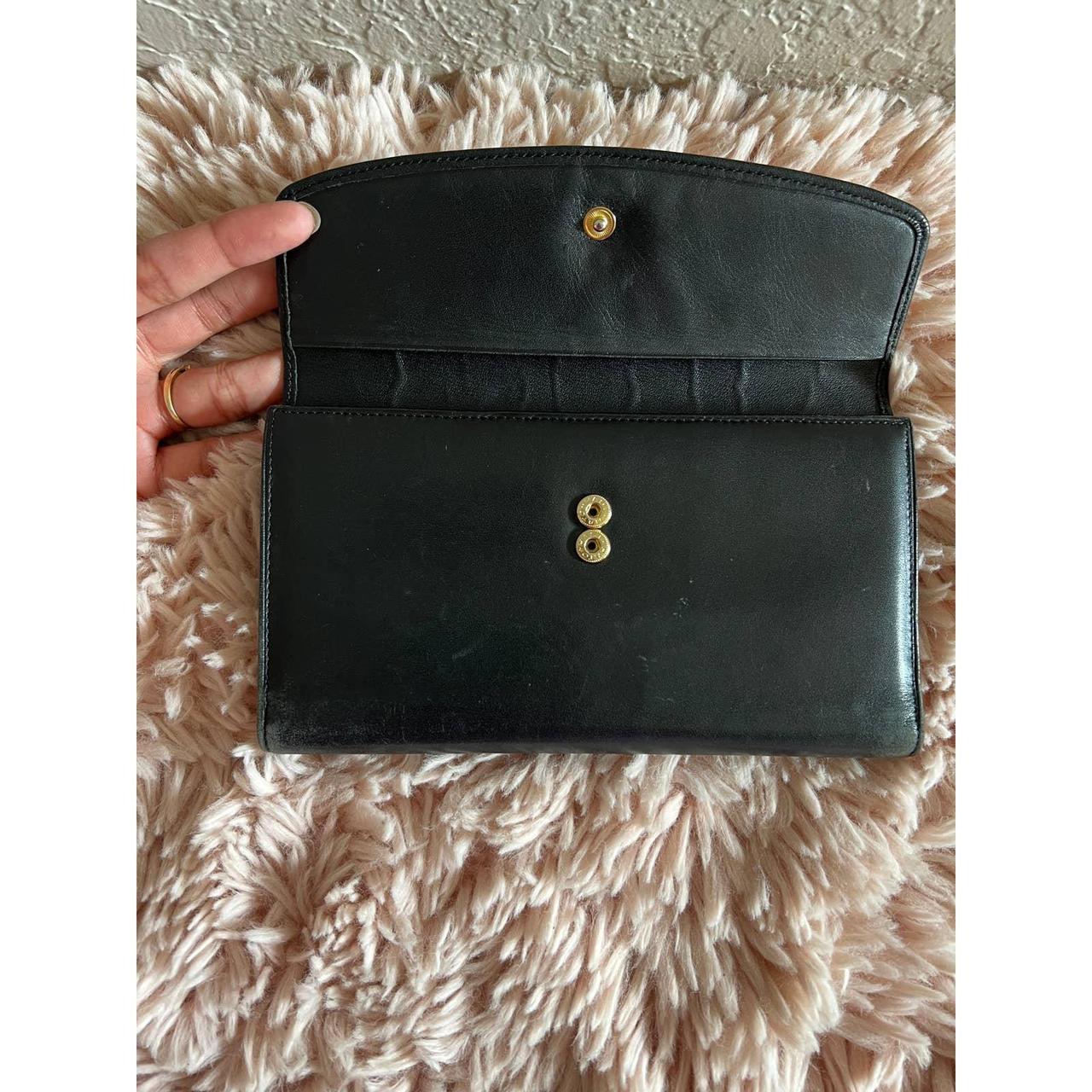 Vintage Etienne Aigner Women s Black Checkbook Depop