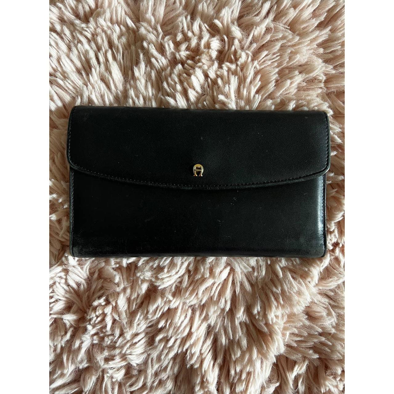 Vintage Etienne Aigner Women s Black Checkbook Depop