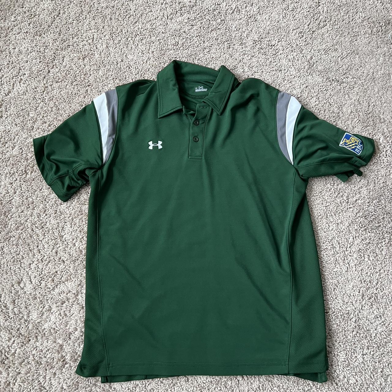 Under Armour Green Golf Polo M Depop