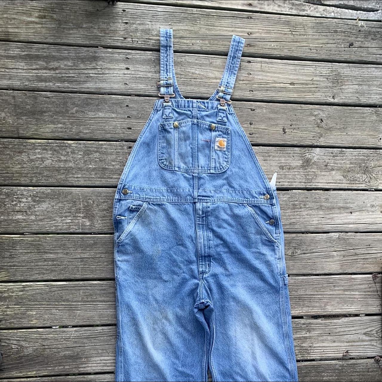 Carhartt Overalls -Condition 7.5/10 -Flaws shown in... - Depop