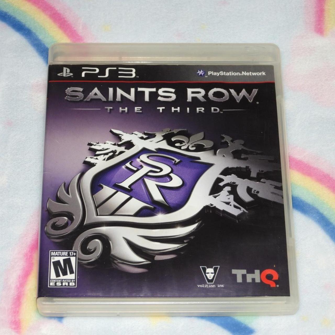 Saints Row The Third PS3 videogame rated M for Depop