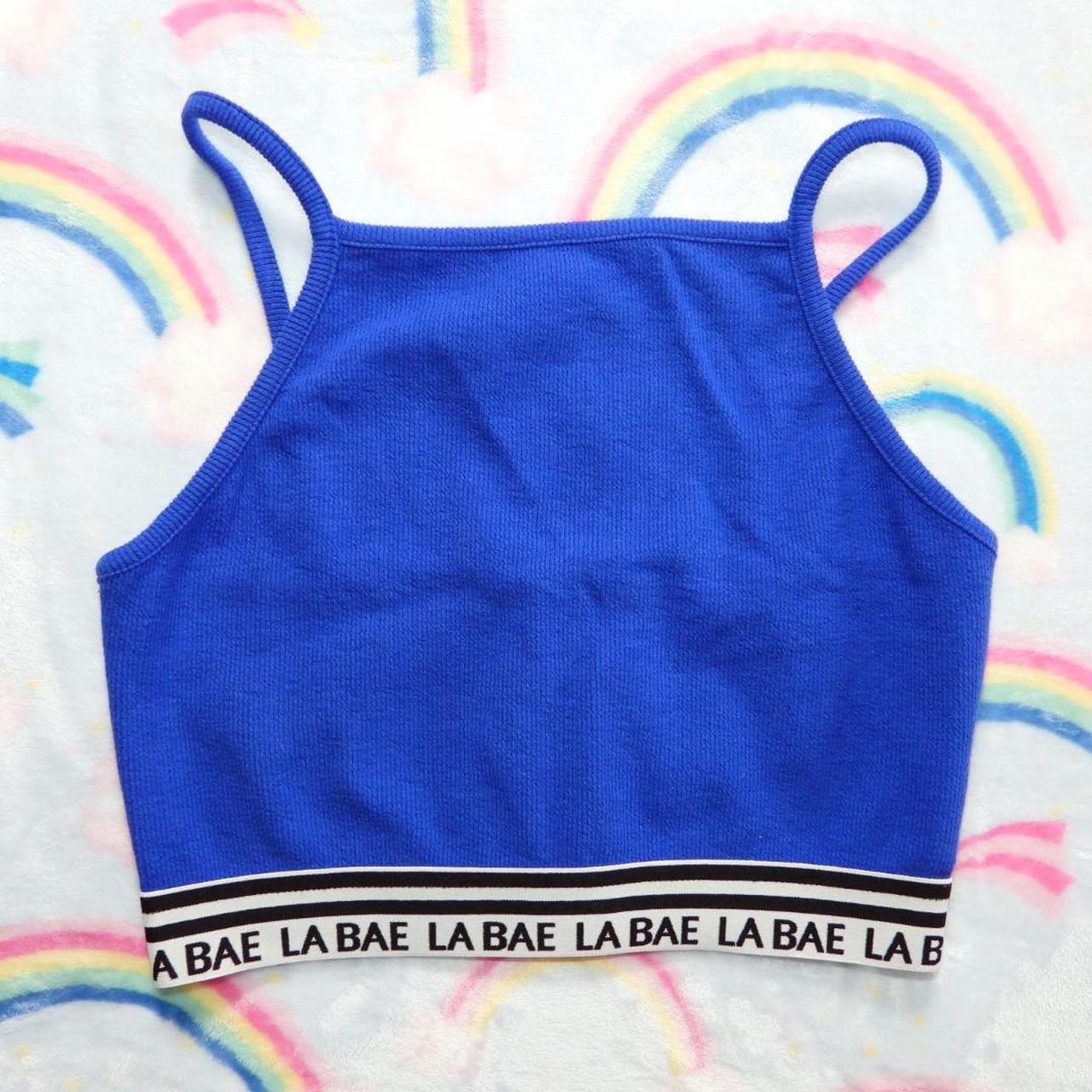 💙 deep blue crop top tank top 💙 ⭐️ size L ⭐️ says... - Depop