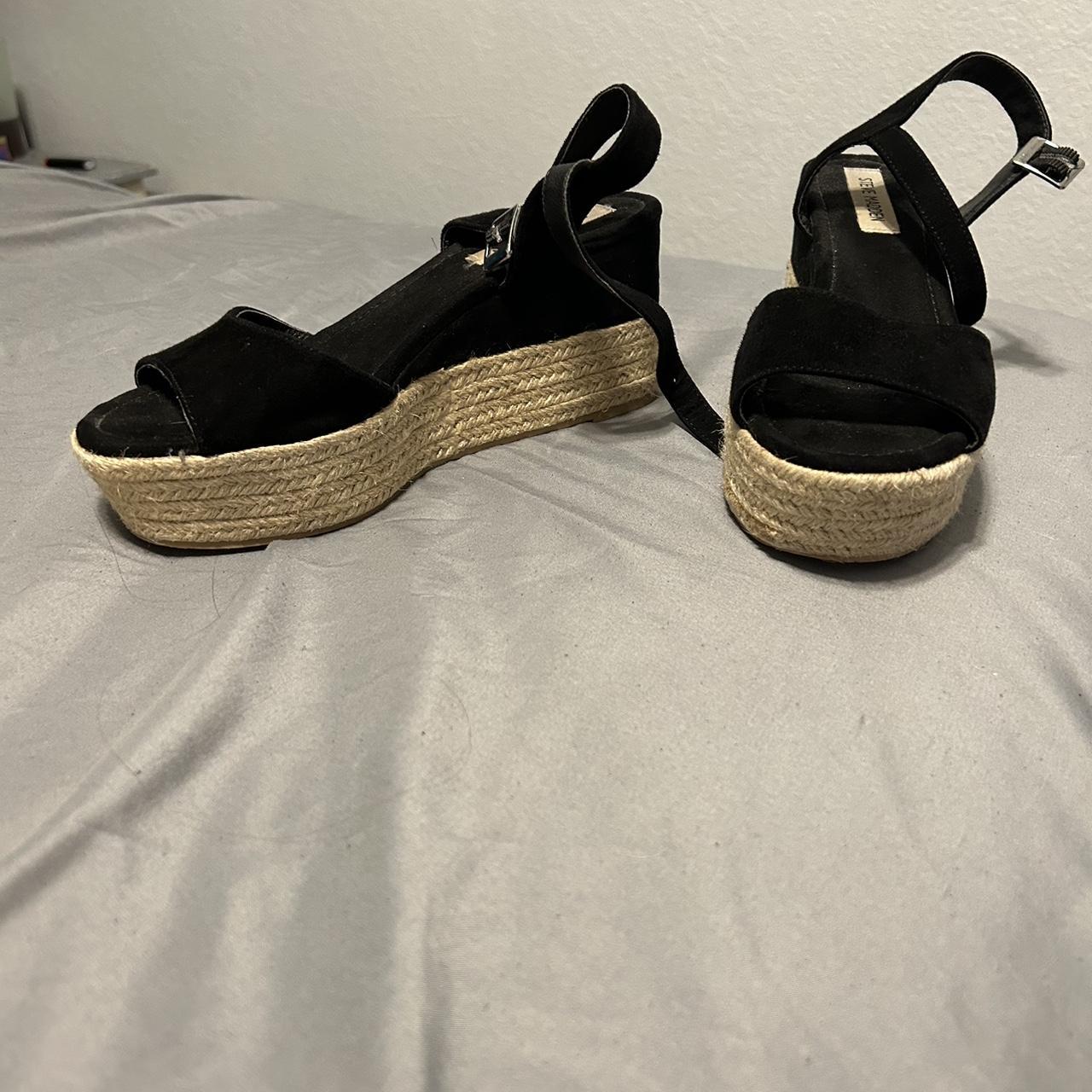 Steve madden black on sale espadrilles