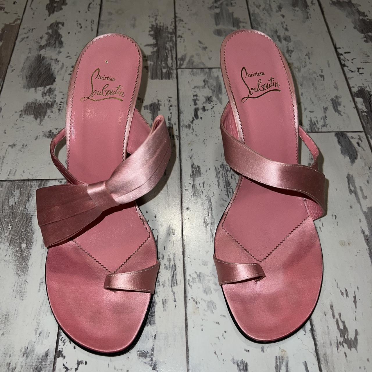 Christian louboutin pink online sandals