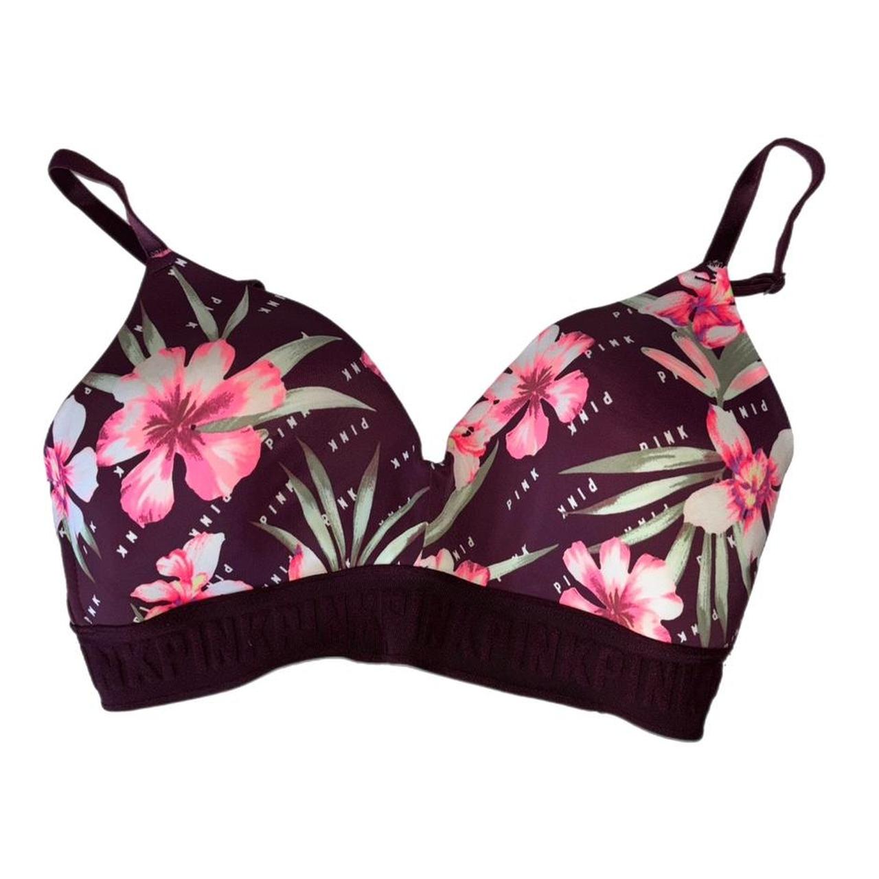 Floral Wireless Bra from PINK by VS 🌺, - Size 32D, 