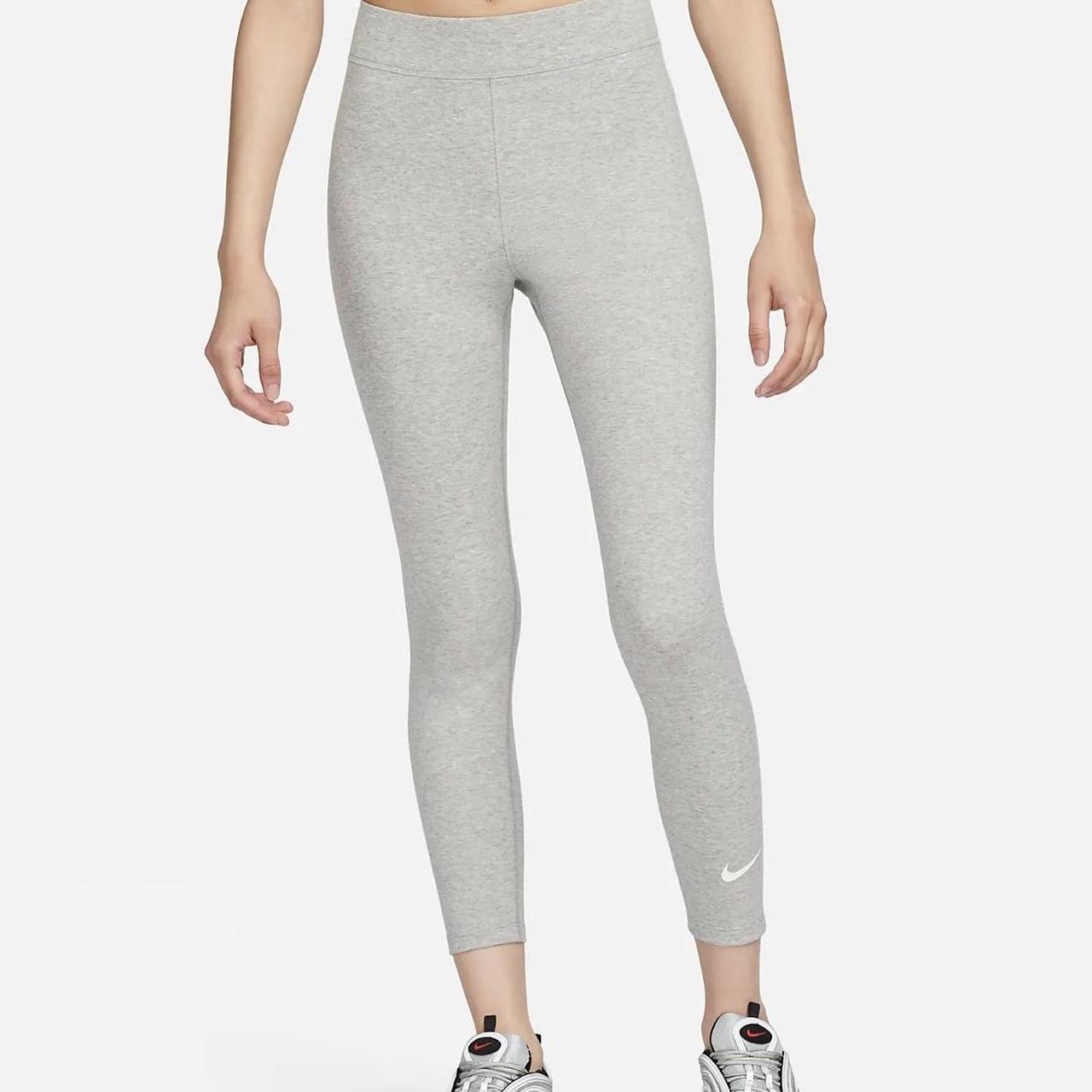 Nike leggings 7/8 length high waisted No rips or - Depop