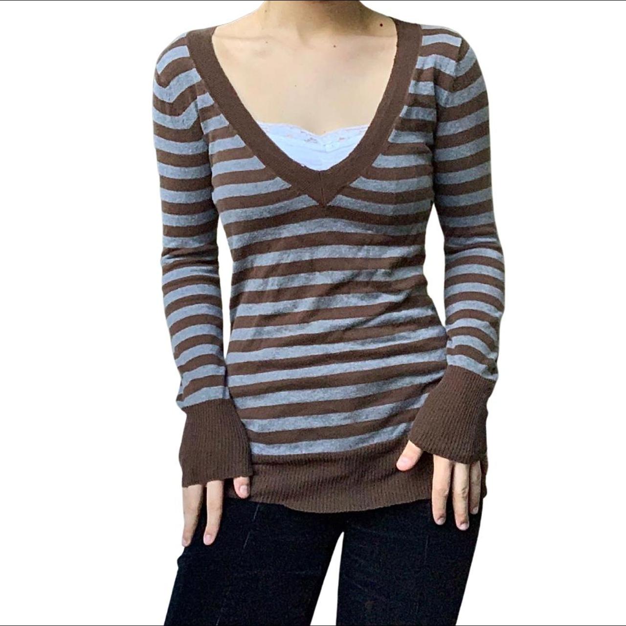 striped babydoll shirt