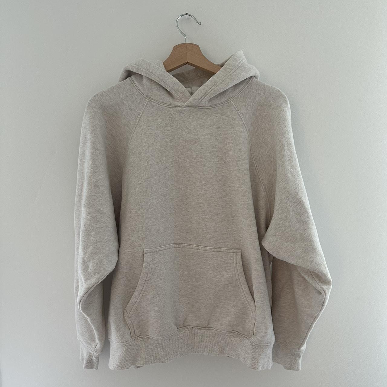 Heather oatmeal aritzia hoodie! So cute but... Depop