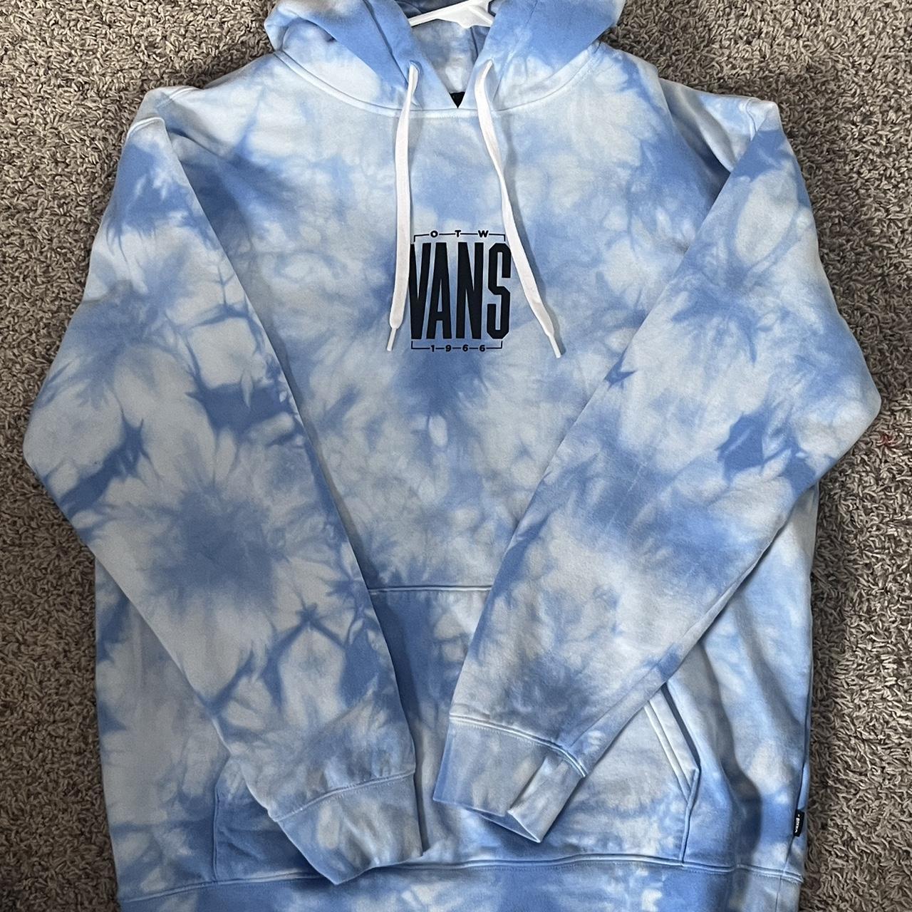 Vans blue tie dye on sale hoodie