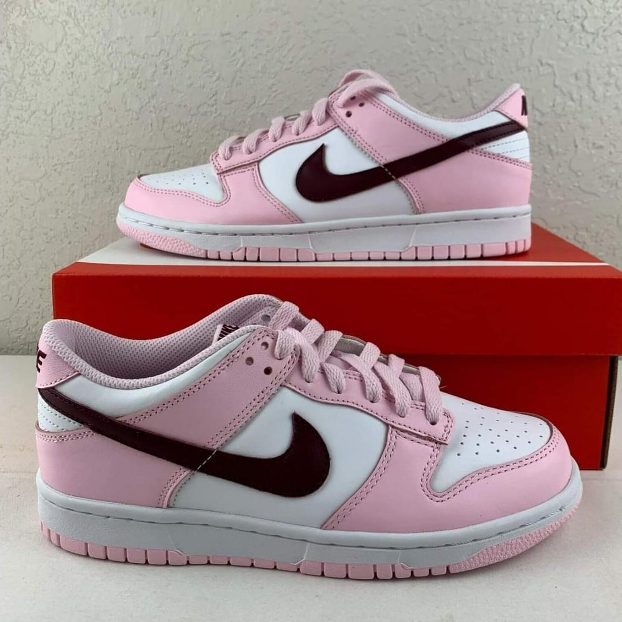 Dunk Low Pink Foam Red White Once payment is... - Depop