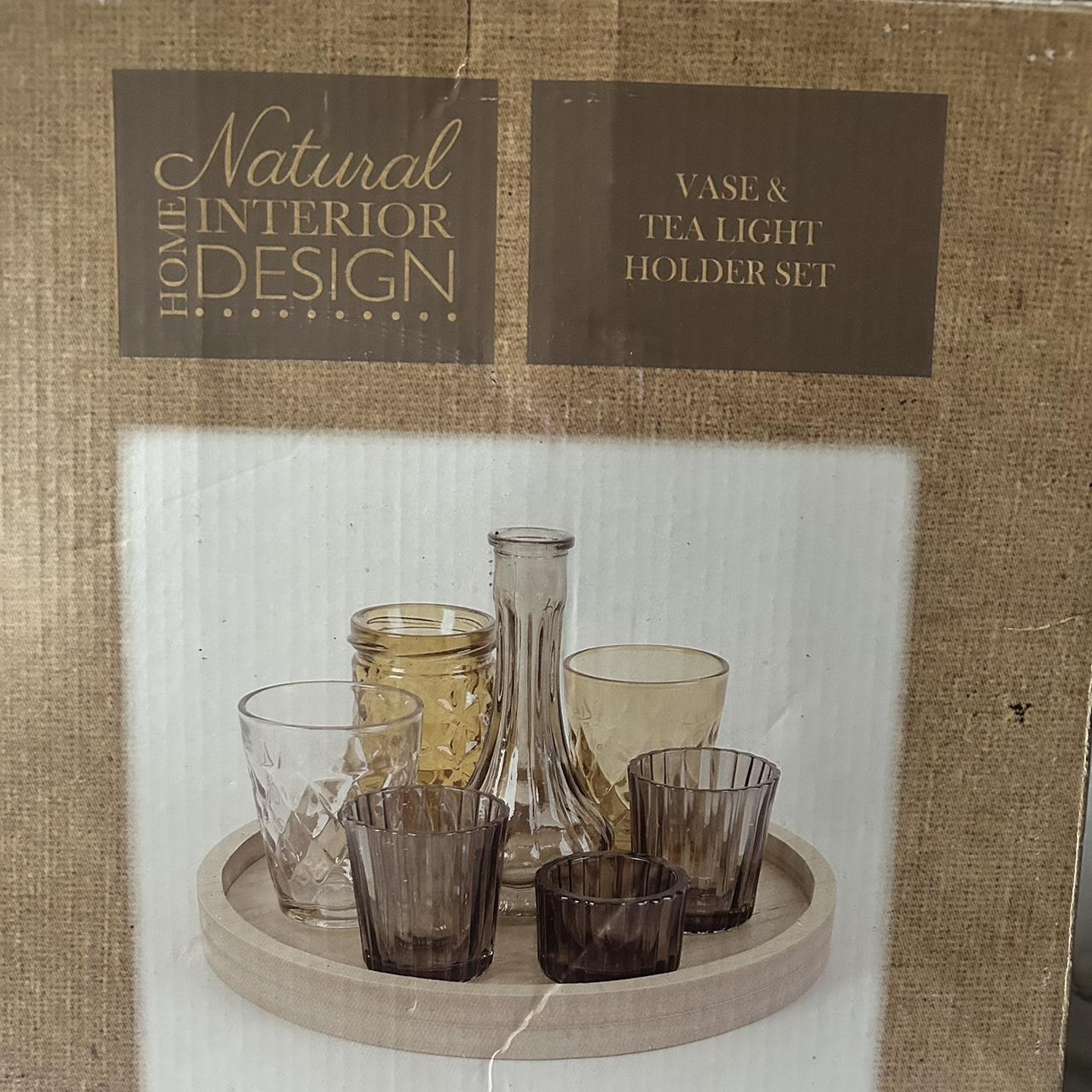 Vase & Tea light holder set Brand new in the box Depop