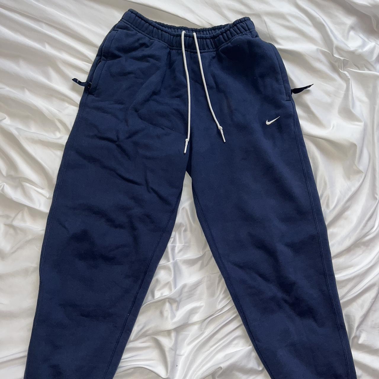 navy nike trackies