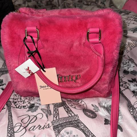 GUCCI NEW DUSTY MAUVE PINK SILK POUCH WITH HAIR - Depop