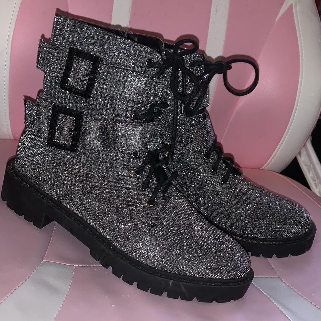 Jessica simpson clearance silver glitter boots