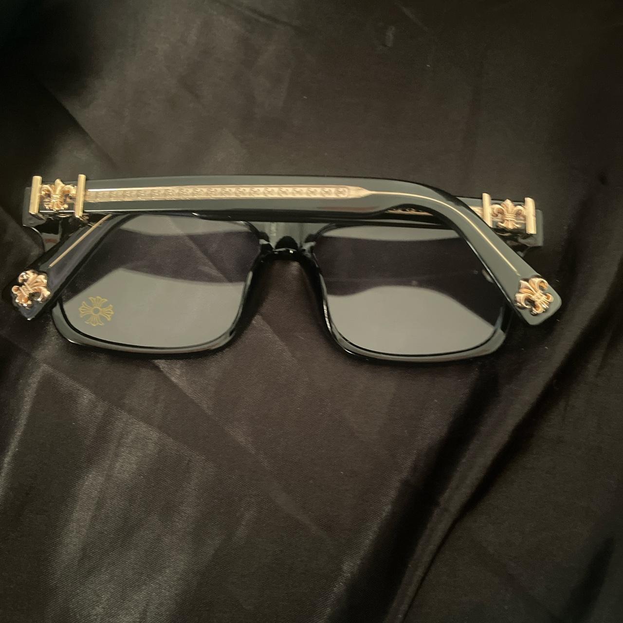 chrome-heart-blue-light-glasses-rose-gold-fast-depop