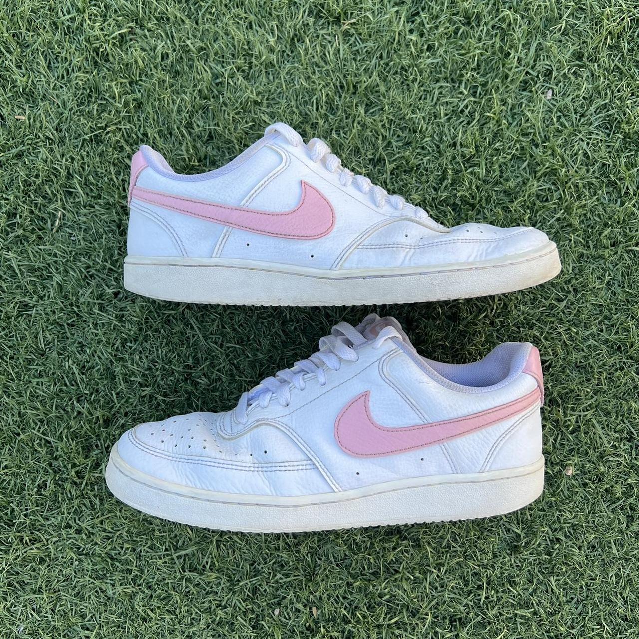 Nike Court Vision Low White Pink Women’s 9.5 #nike... - Depop