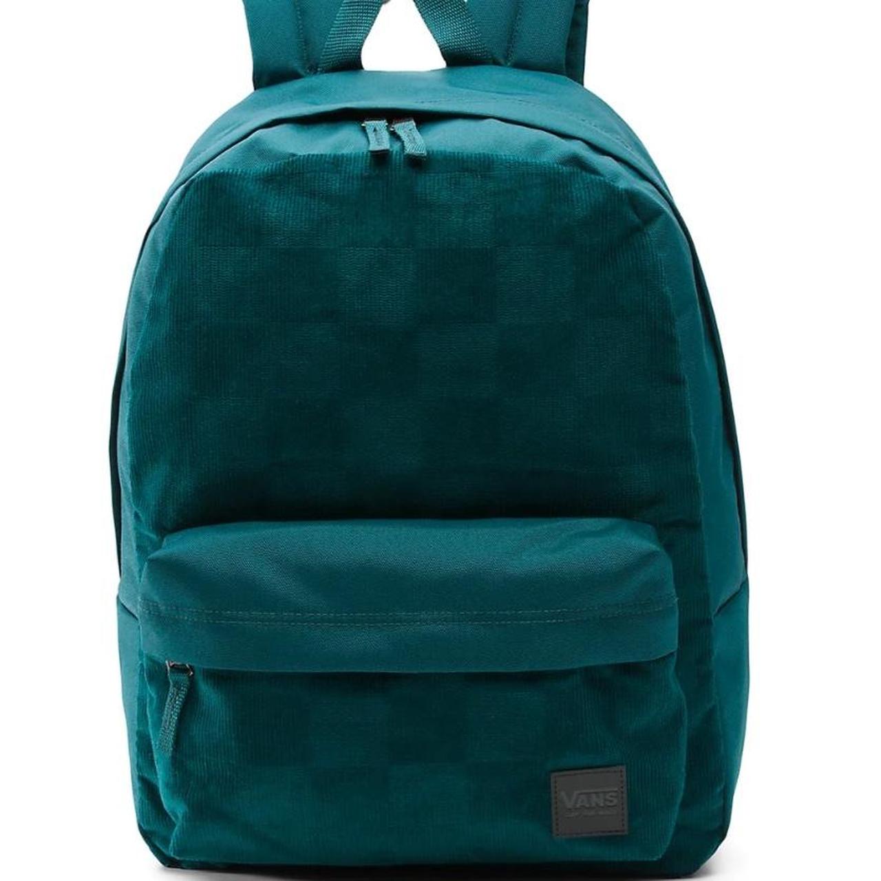 VANS DEANA CORDUROY GREEN BACKPACK brand new with Depop