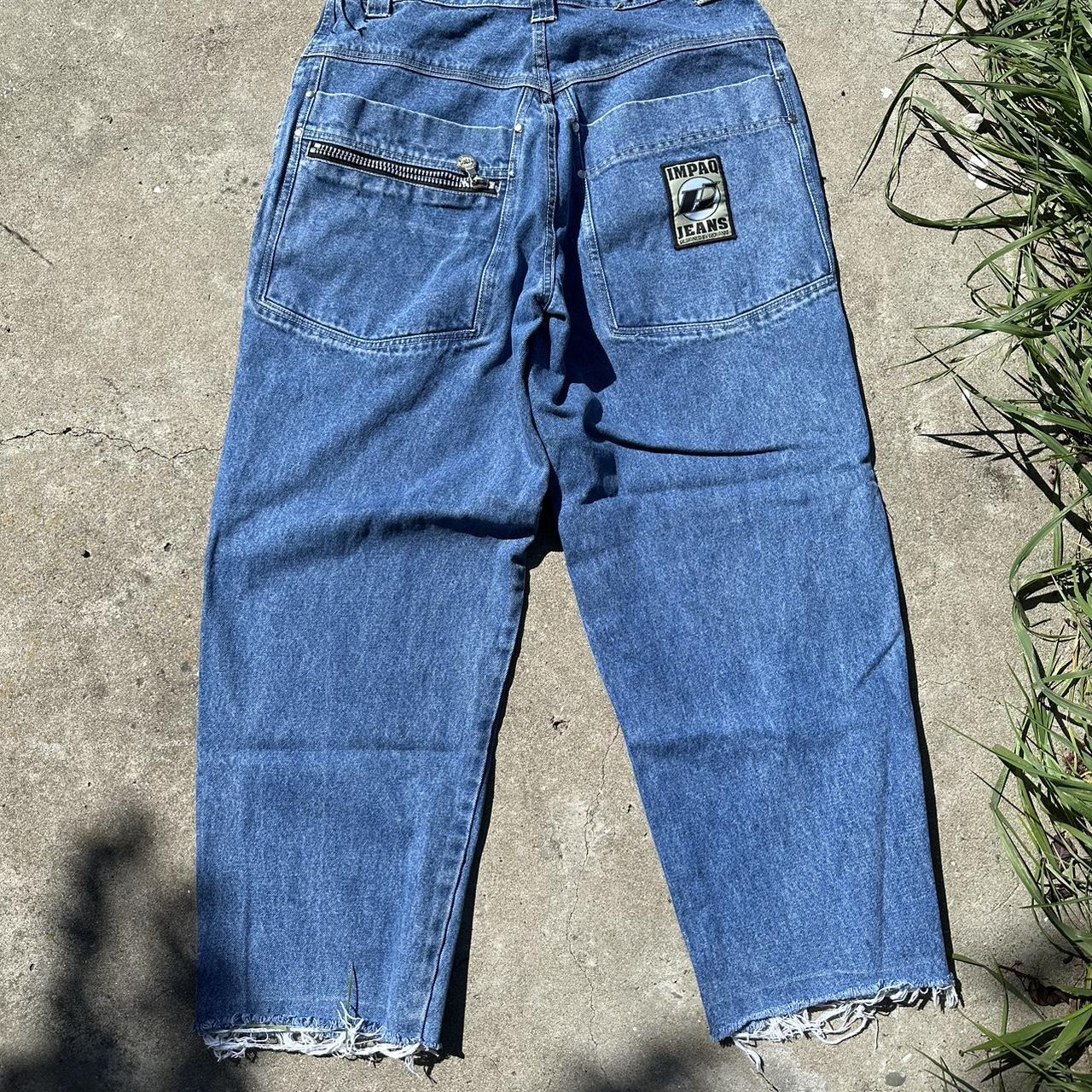 Vintage 2000s IMPAQ Jeans size 36x30 Straight wide... - Depop