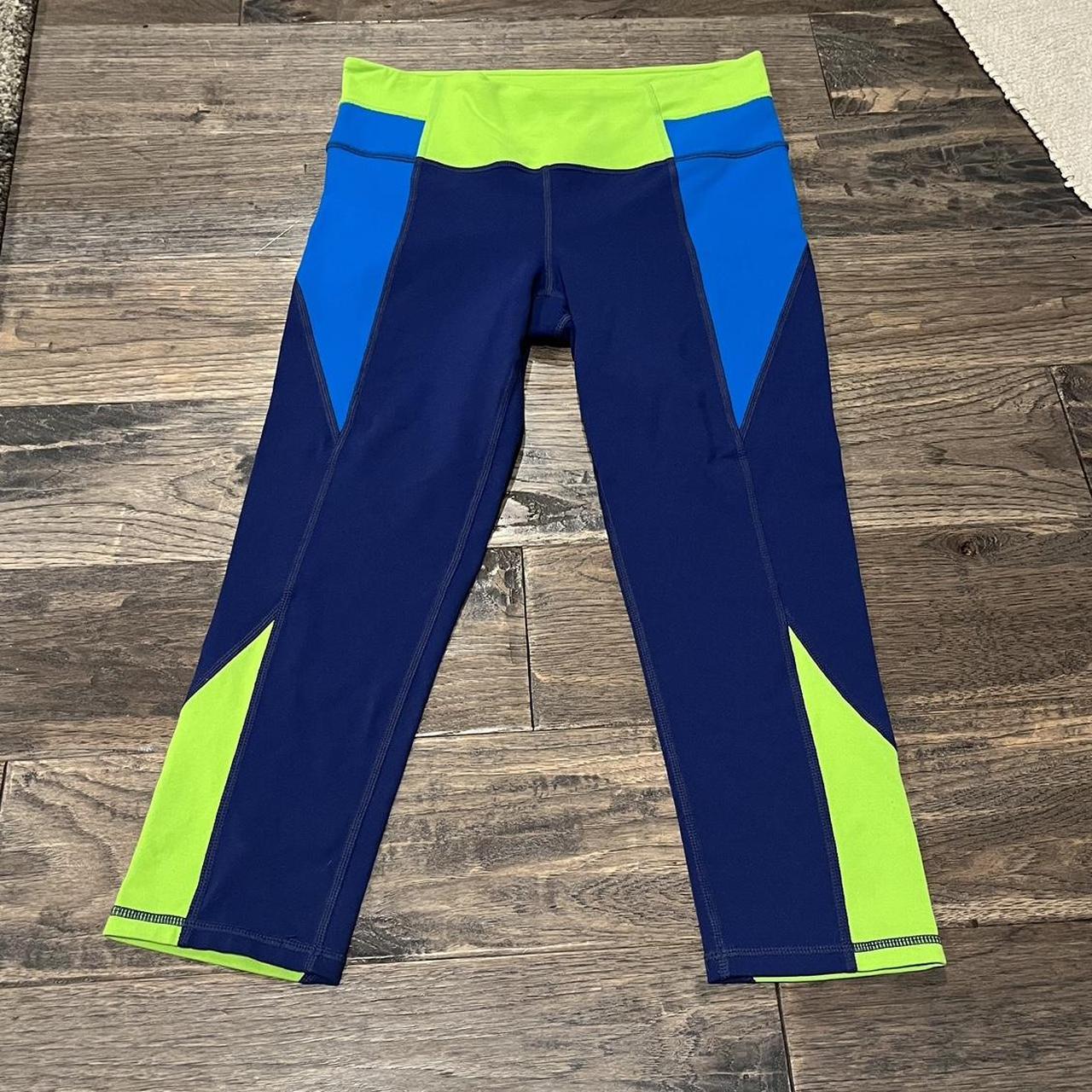 light green athleta leggings size 16, small stain on - Depop