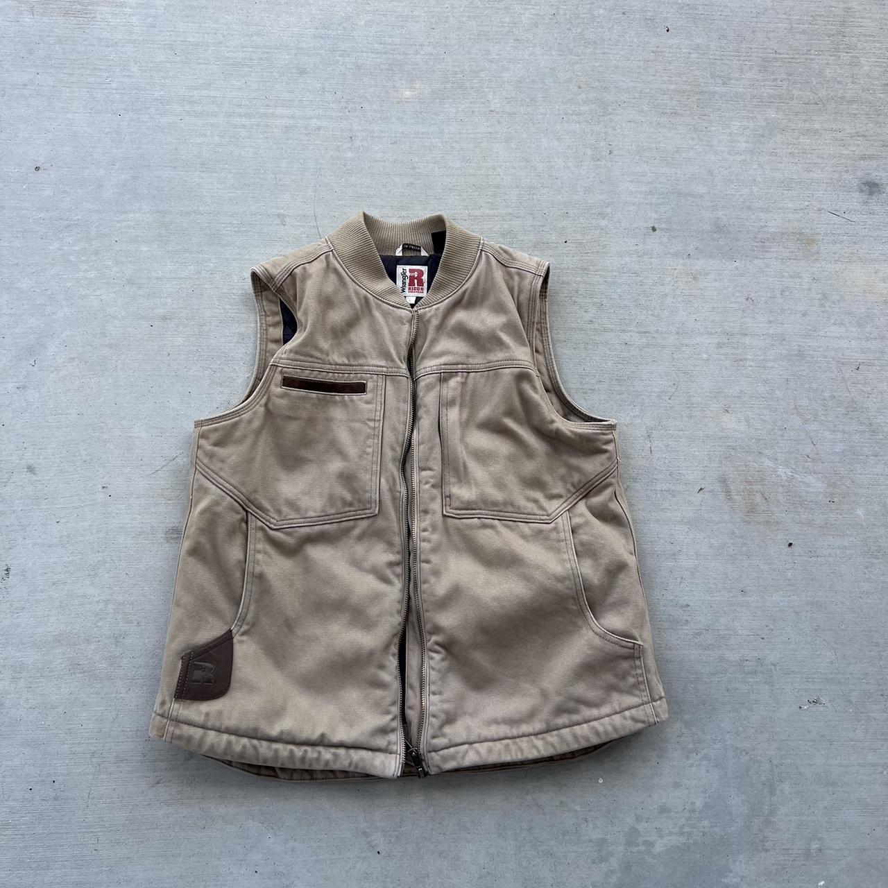 👉 vintage Wrangler workwear cargo vest 👉 size L 👉... - Depop