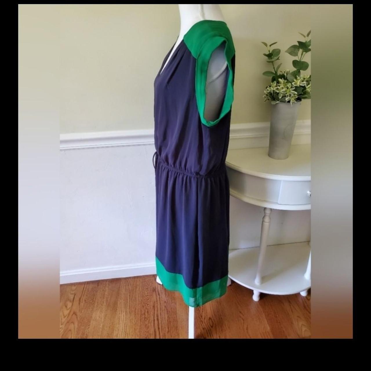 Enfocus Studio Women's Navy and Green Dress (3)