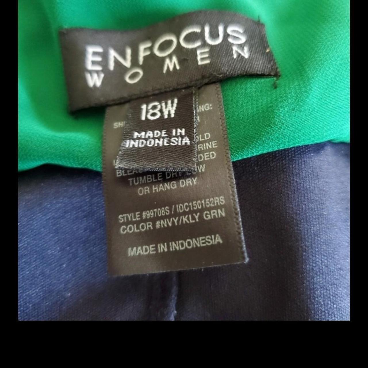 Enfocus Studio Women's Navy and Green Dress (6)