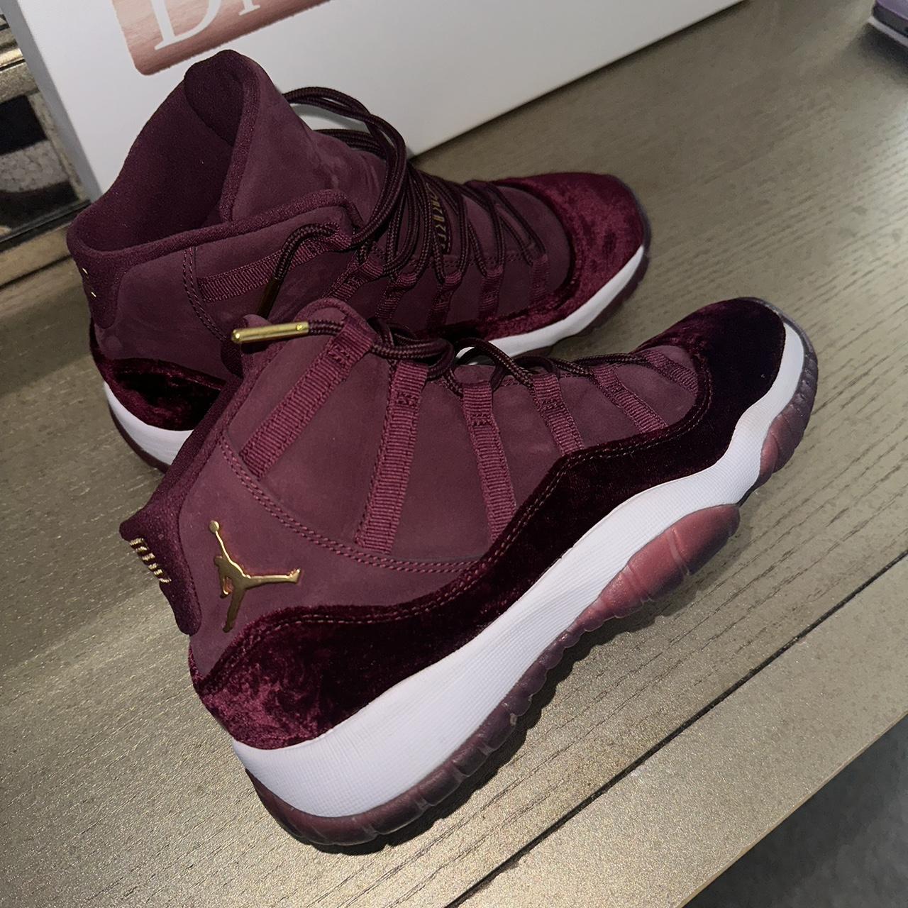 burgundy and gold jordan 11