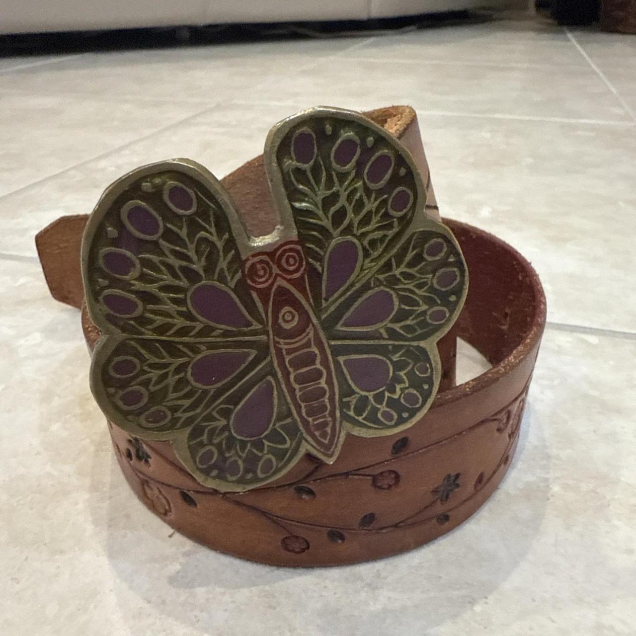 Source Unknown Women's Belt - Brown/Multi – Hand … - image 1