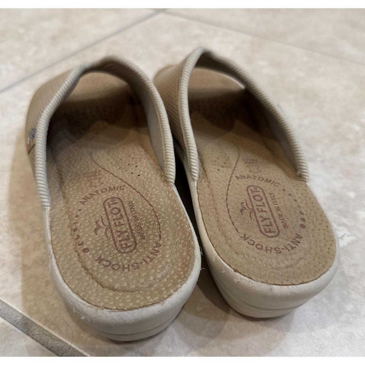 Women's Slides - Tan - US 8 – Fly Flot Mesh Slide… - image 3