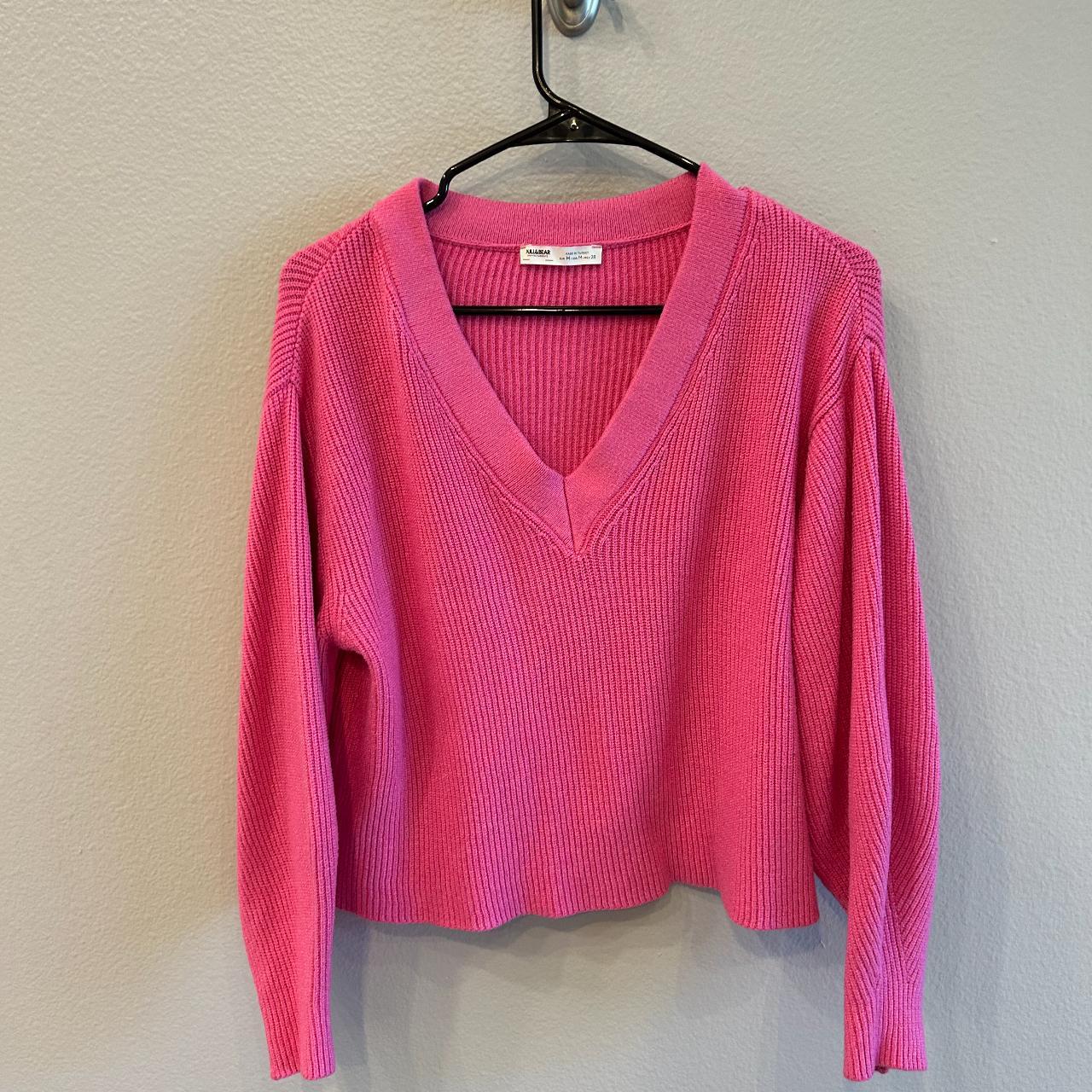 Pink Pull Bear sweater only worn once, Depop