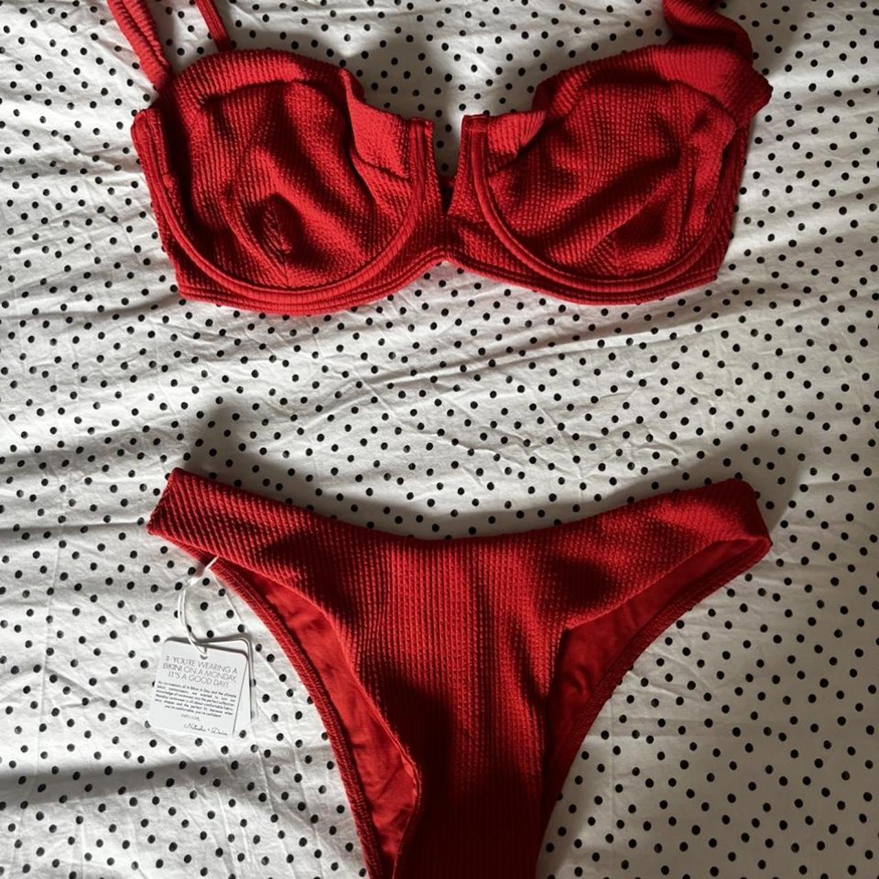 Monday Swimwear Clovelly Top Sangria Crinkle Size Depop