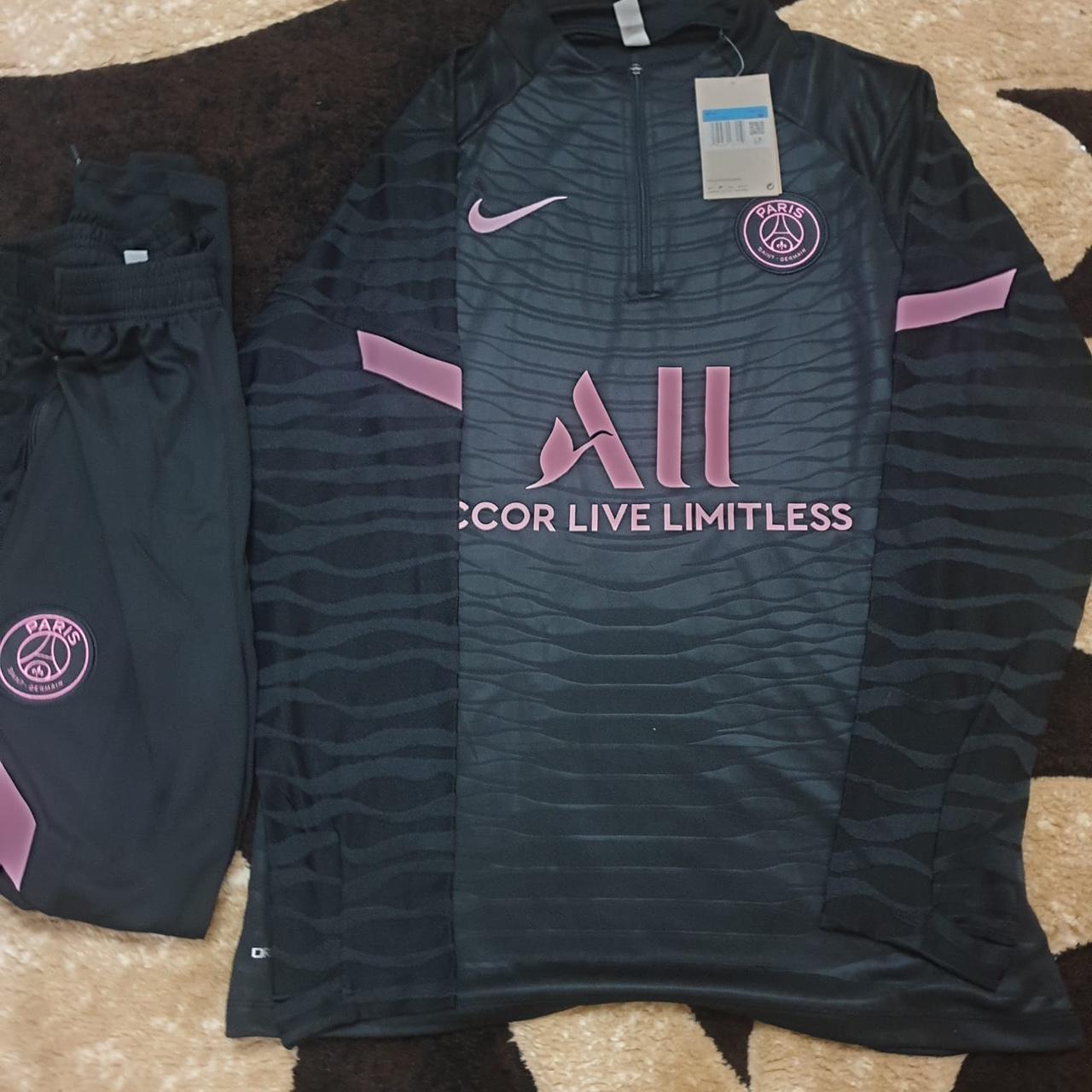 mens psg tracksuit black and pink