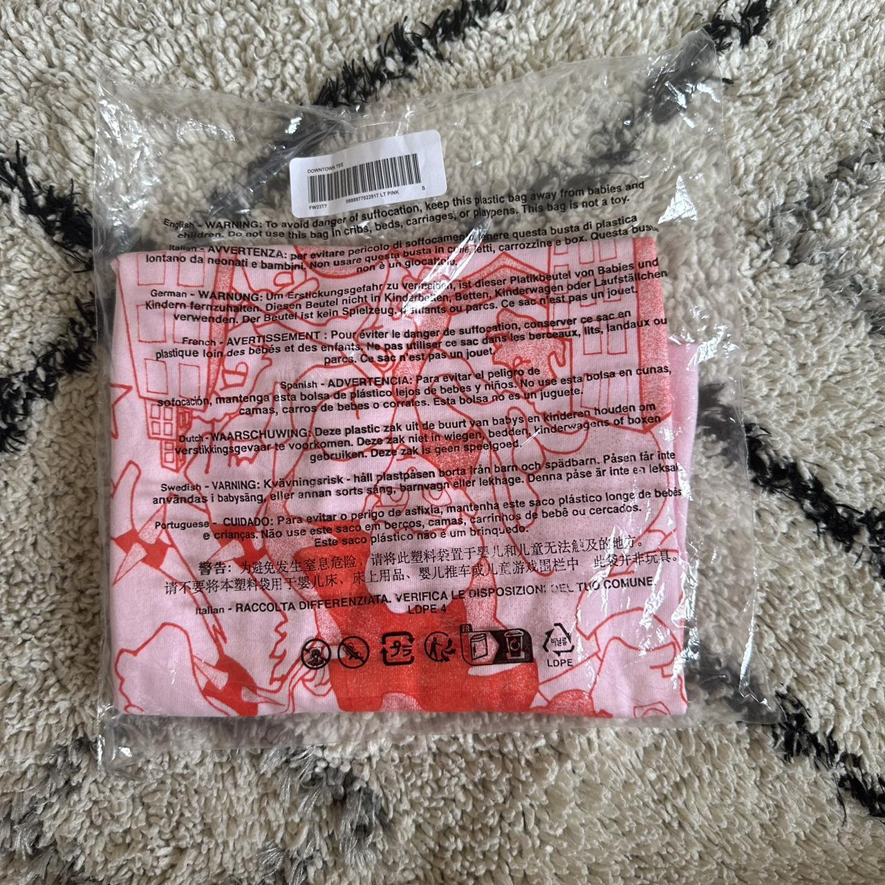 Supreme Downtown Tee Size S Pink - Depop
