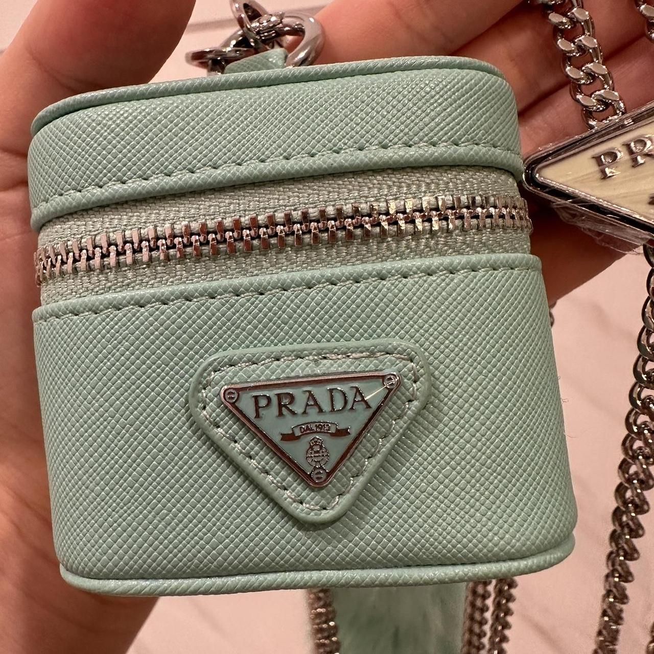 Tiffany Blue Prada AirPod/Earpod case. Comes with... Depop