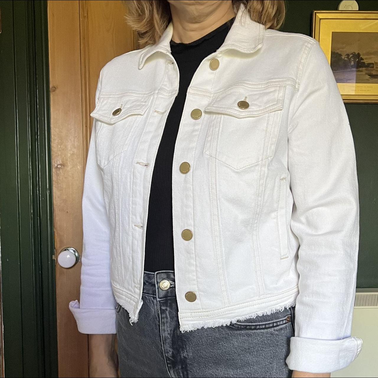 Mint velvet white denim on sale jacket