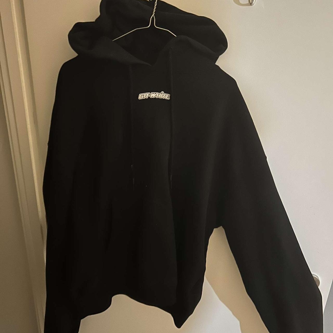 Large OFF WHITE hoodie, worn a few times in good... - Depop