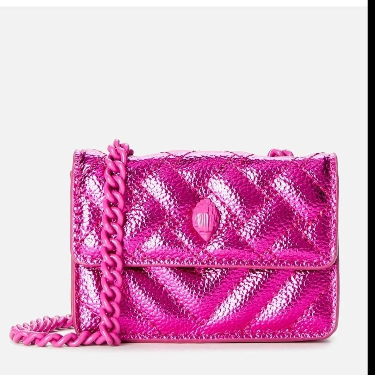 Kurt Geiger - Pink Micro Kensington Crossbody bag.... - Depop