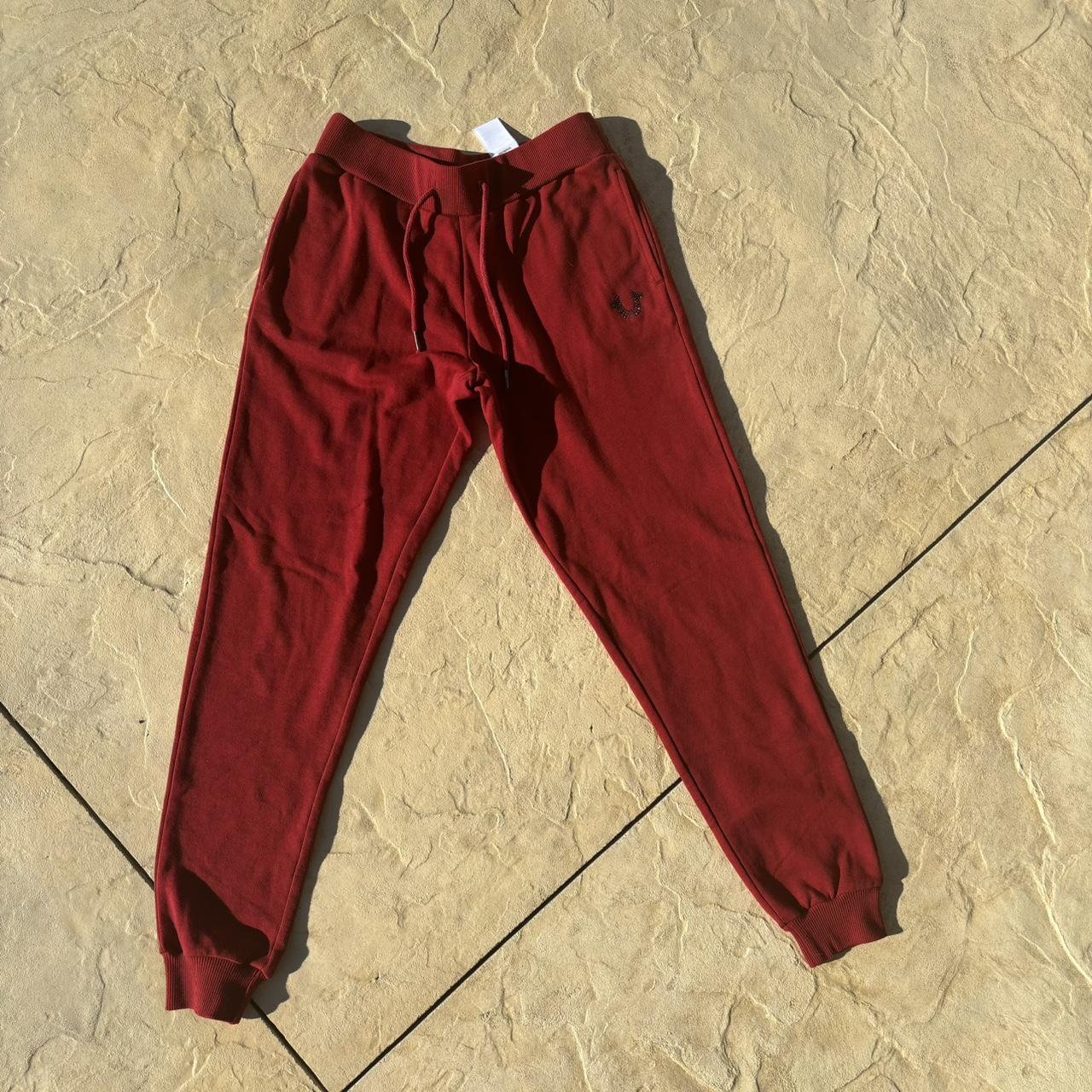 Red True religion sweatpants Open to offers - Depop