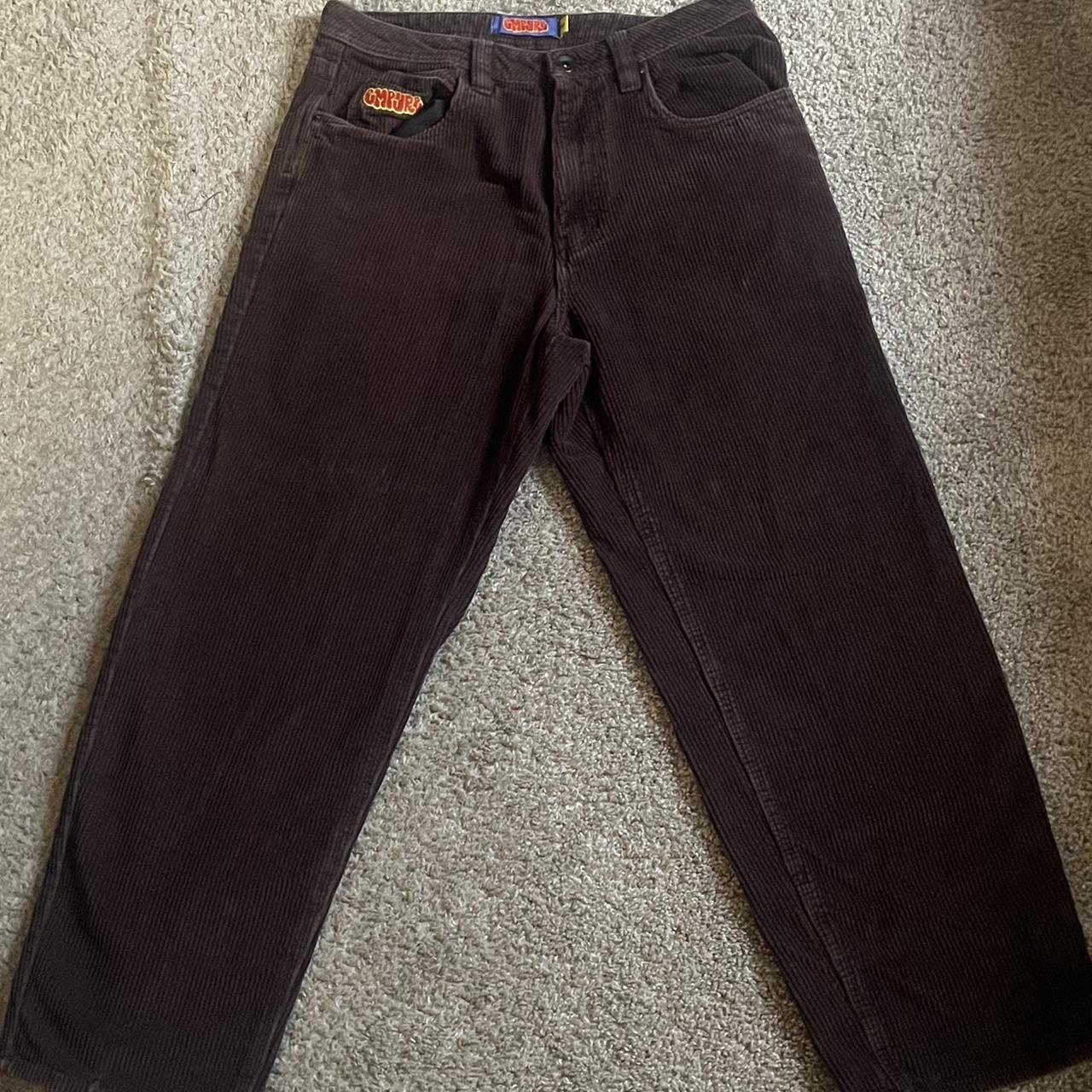 Brown corduroy empyres Size 30 Has a slight rip on... - Depop