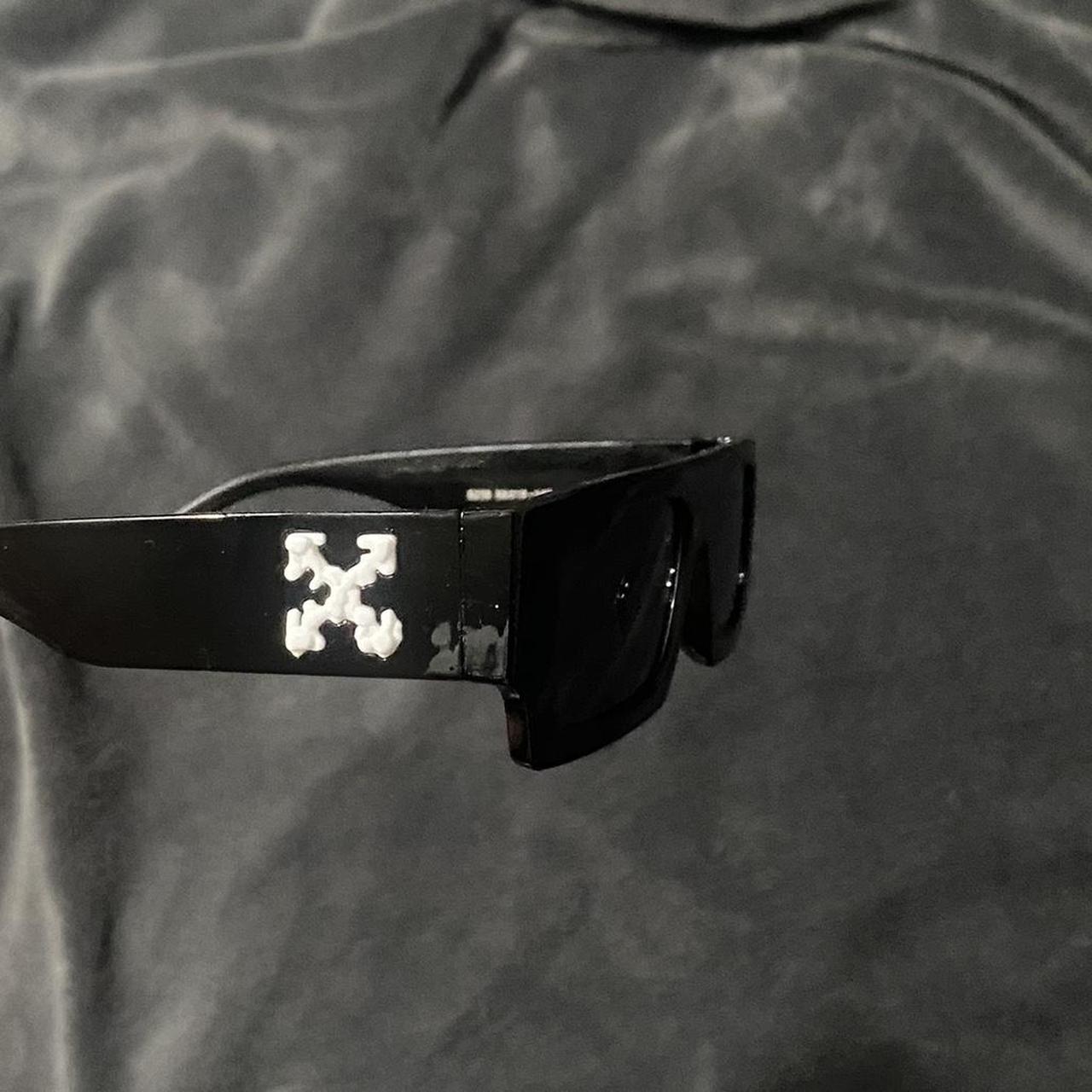 Black cut out sunglasses. Look like Off-White - Depop