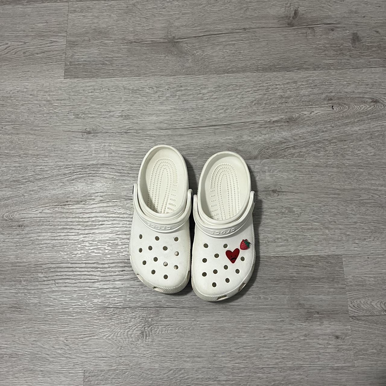 womens white crocs size 5