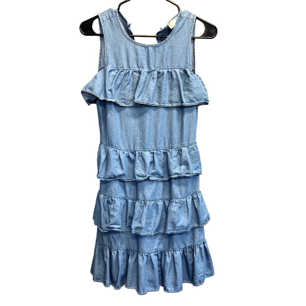 MICHAEL KORS Light Blue Chambray Tiered Depop