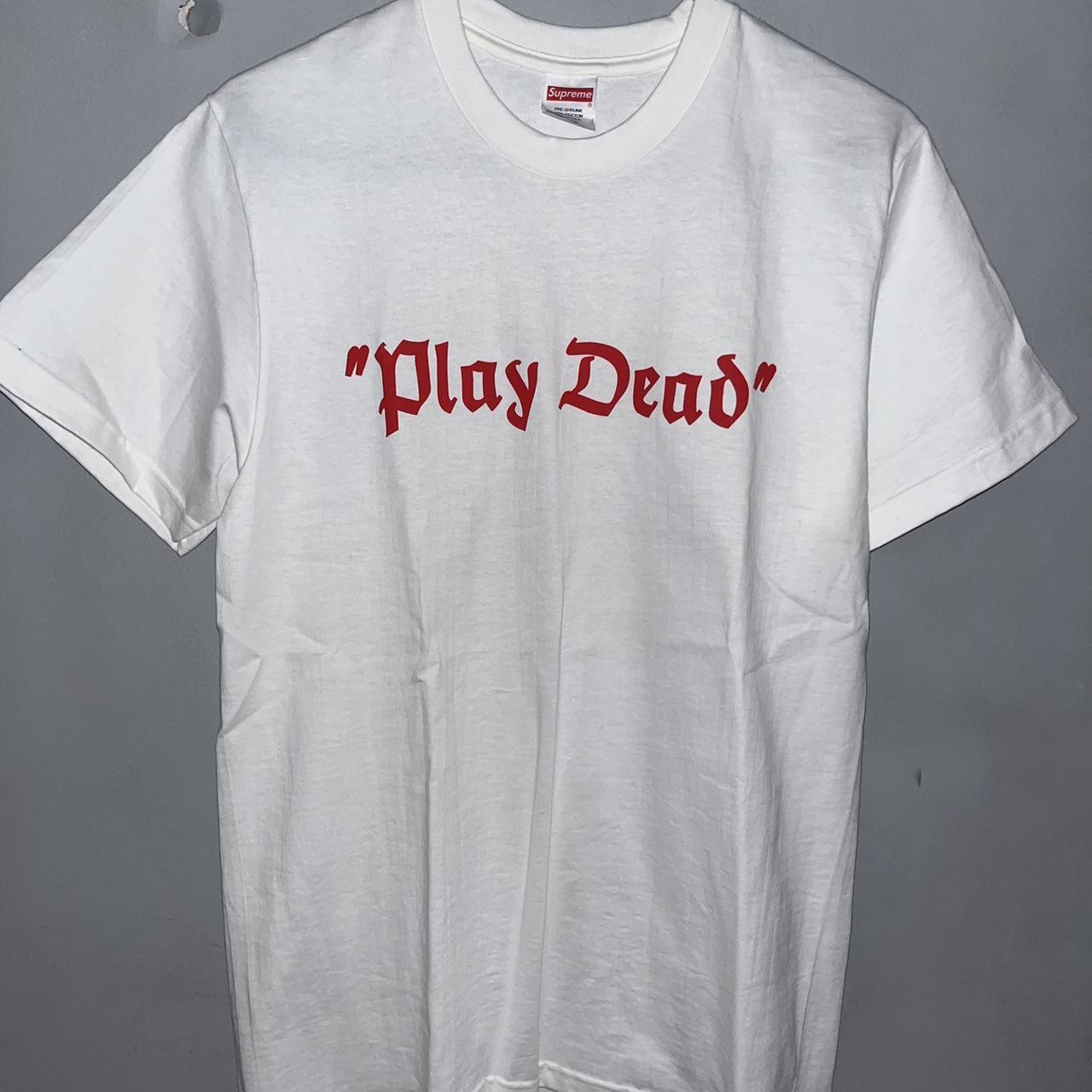 Supreme “Play Dead Tee” •Brand New/Never Worn •Size... - Depop