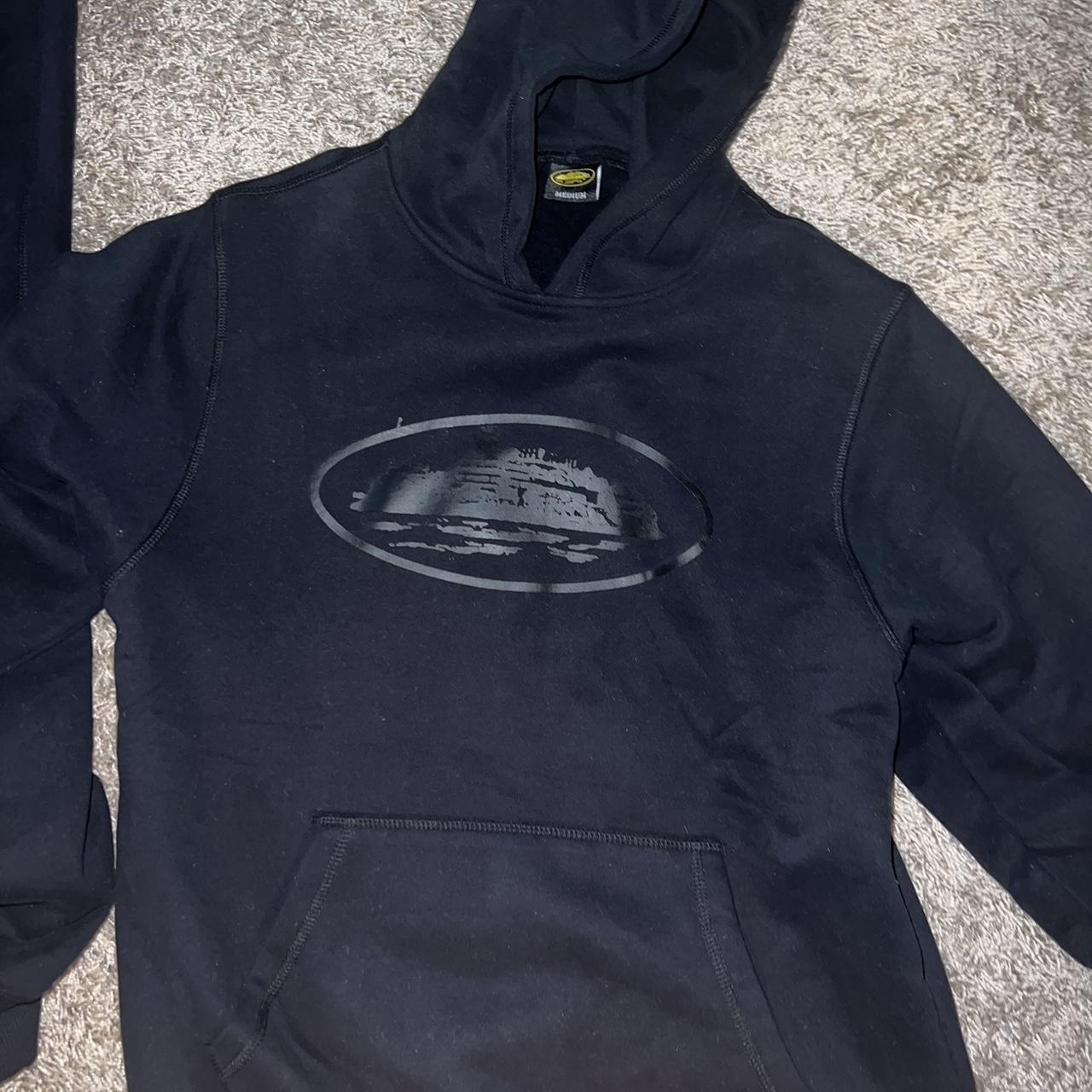 BLACK CORTIEZ HOODIE LIKE NEW COMES WITH TAGS AND BAG - Depop